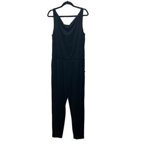 Garnet Hill Feminine Chic Beach Womens Tank Jumpsuit Size 10 Stretch Neutral